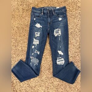 American Eagle Outfitters Distressed Cropped Women's Jeans